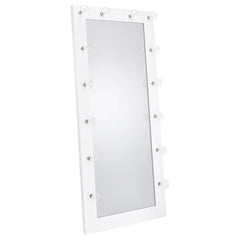Zayan White Floor Mirror - furniture place usa