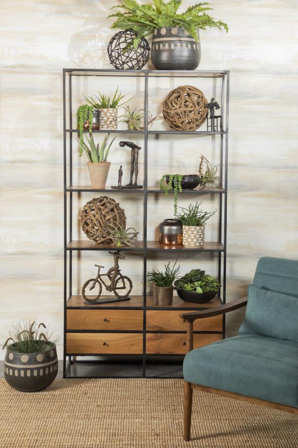 Belcroft Brown Bookcase - furniture place usa