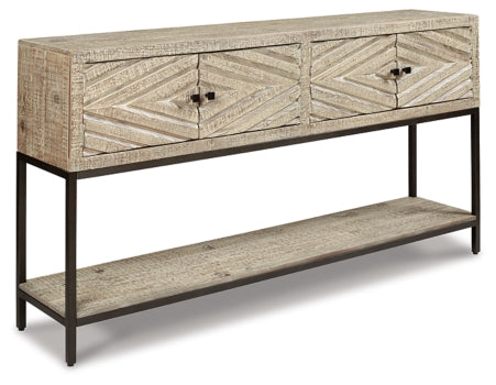 Roanley Sofa/Console Table - furniture place usa