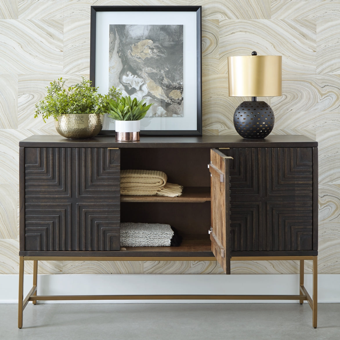 Elinmore Accent Cabinet - furniture place usa