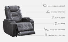 Composer 3-Piece Home Theater Seating - furniture place usa