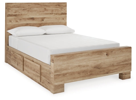 Hyanna Full Panel Bed with 1 Side Storage - furniture place usa