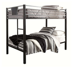 Dinsmore Twin over Twin Bunk Bed with Ladder - furniture place usa