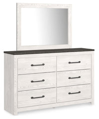Gerridan Queen Panel Bed with Dresser and Mirror, Chest and Nightstand - furniture place usa
