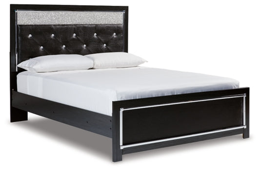 Kaydell Queen Upholstered Panel Bed with Dresser - PKG014221 - furniture place usa