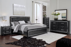 Kaydell King Upholstered Panel Bed with Dresser - PKG002810 - furniture place usa