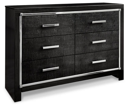 Kaydell Queen Panel Bed with Storage with Dresser - furniture place usa