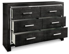 Kaydell Queen Upholstered Panel Storage Platform Bed with Dresser - furniture place usa