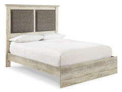 Cambeck Queen Upholstered Panel Bed with Dresser - furniture place usa