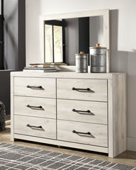 Cambeck King Panel Bed with 2 Storage Drawers with Mirrored Dresser, Chest and Nightstand - PKG003004 - furniture place usa