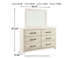 Cambeck Dresser and Mirror - furniture place usa