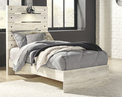 Cambeck Twin Panel Bed with Mirrored Dresser - furniture place usa