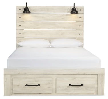 Cambeck Queen Panel Bed with 2 Storage Drawers - furniture place usa