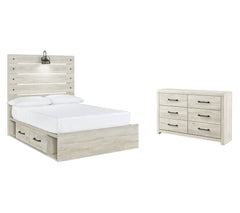 Cambeck Full Panel Bed with 4 Storage Drawers with Dresser - furniture place usa