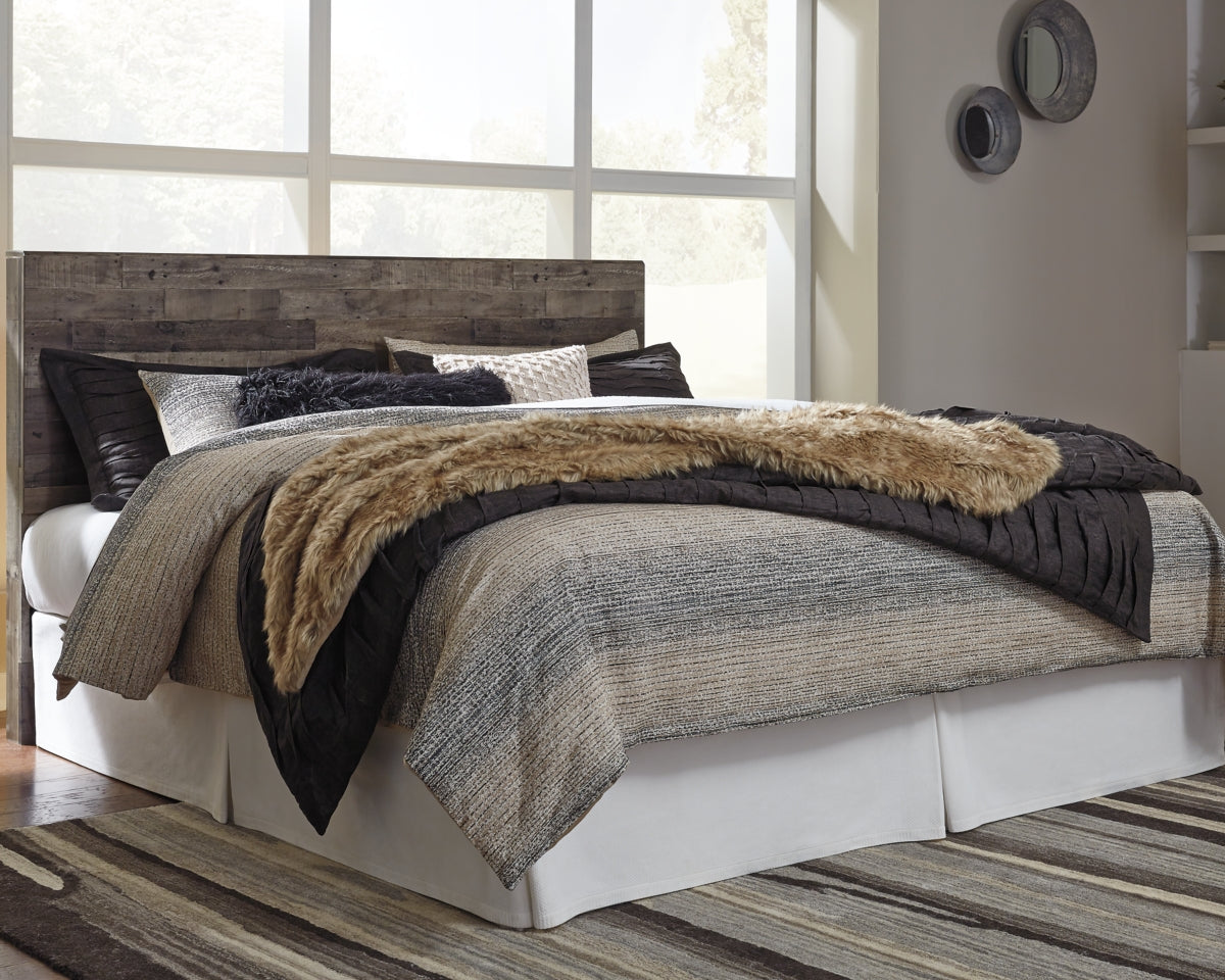 Derekson King Panel Headboard Bed with Dresser - furniture place usa