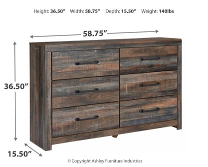 Drystan King Bookcase Bed with 2 Storage Drawers with Dresser - PKG003375 - furniture place usa