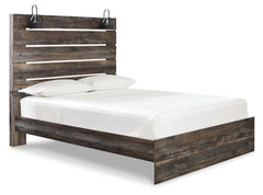 Drystan Queen Panel Bed with 2 Nightstands - furniture place usa