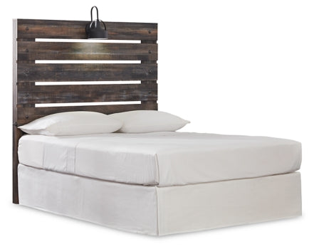 Drystan Full Panel Headboard Bed with Dresser - furniture place usa