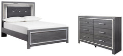 Lodanna Full Panel Bed with Dresser - furniture place usa