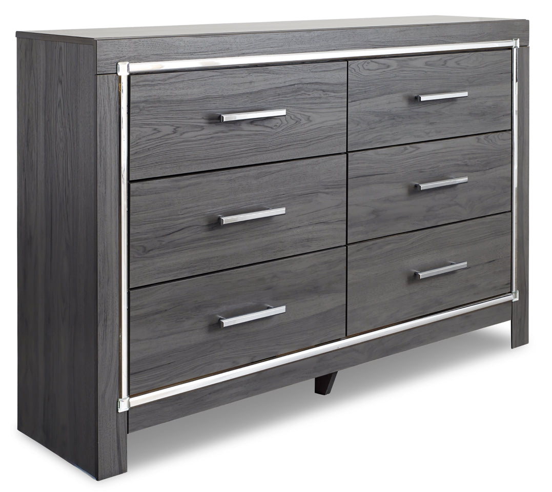 Lodanna Queen Panel Bed with 2 Storage Drawers with Dresser - PKG003600 - furniture place usa