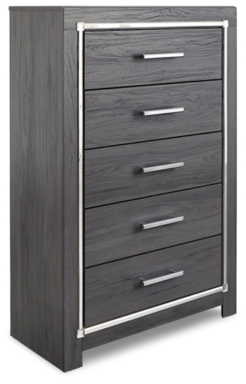 Lodanna Full Panel Bed with Mirrored Dresser, Chest and Nightstand - furniture place usa