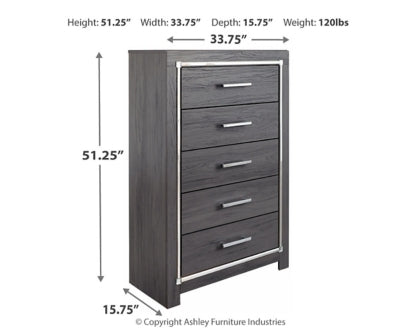 Lodanna King Panel Bed with 2 Storage Drawers with Mirrored Dresser and 2 Nightstands - PKG003590 - furniture place usa