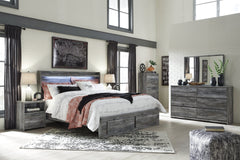 Baystorm Queen Panel Bed with 4 Storage Drawers with Dresser - furniture place usa