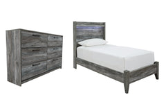 Baystorm Twin Panel Bed with Dresser - furniture place usa