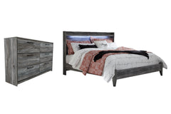 Baystorm King Panel Bed with Dresser - PKG007533 - furniture place usa