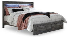 Baystorm Queen Panel Bed with 2 Storage Drawers - furniture place usa