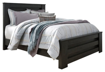 Brinxton Queen Panel Bed with 2 Nightstands - furniture place usa