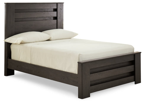 Brinxton Full Panel Bed with Nightstand - furniture place usa
