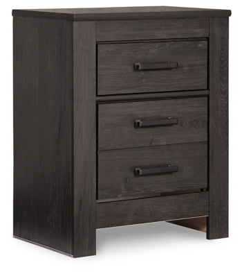 Brinxton Full Panel Bed with Nightstand - furniture place usa