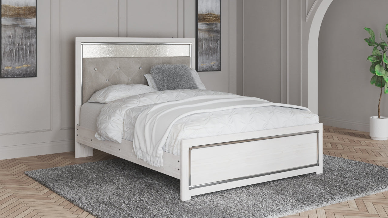 Altyra Queen Panel Headboard Bed with Dresser - furniture place usa