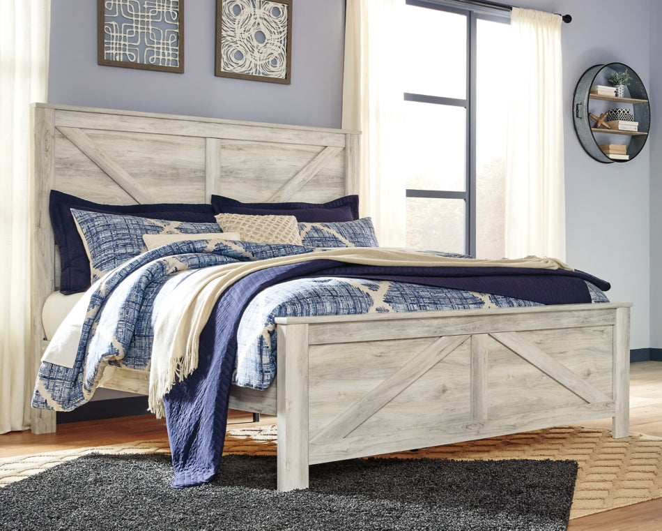 Bellaby Queen Crossbuck Panel Bed - furniture place usa