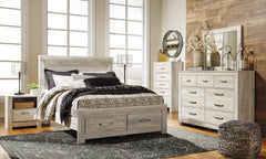 Bellaby Queen Platform Bed with 2 Storage Drawers - furniture place usa