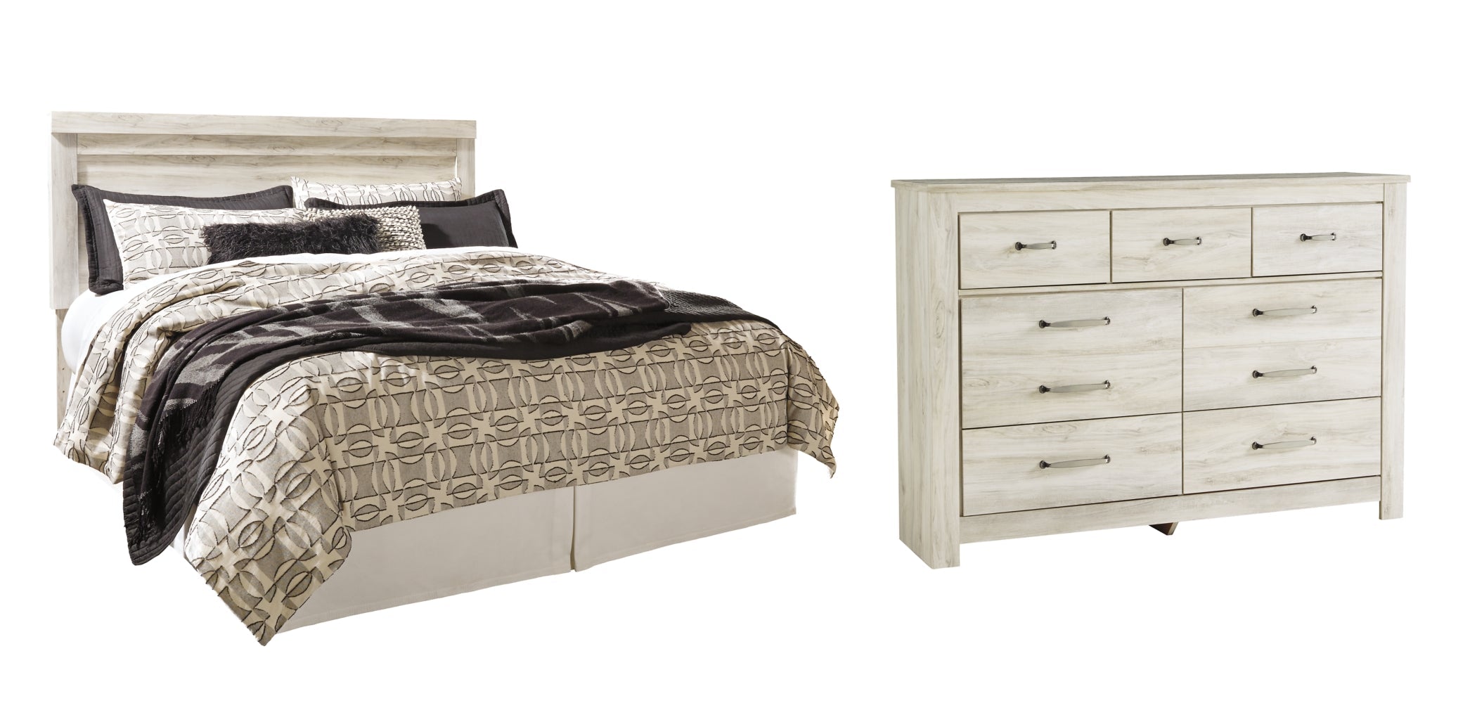 Bellaby Queen Panel Headboard Bed with Dresser - furniture place usa