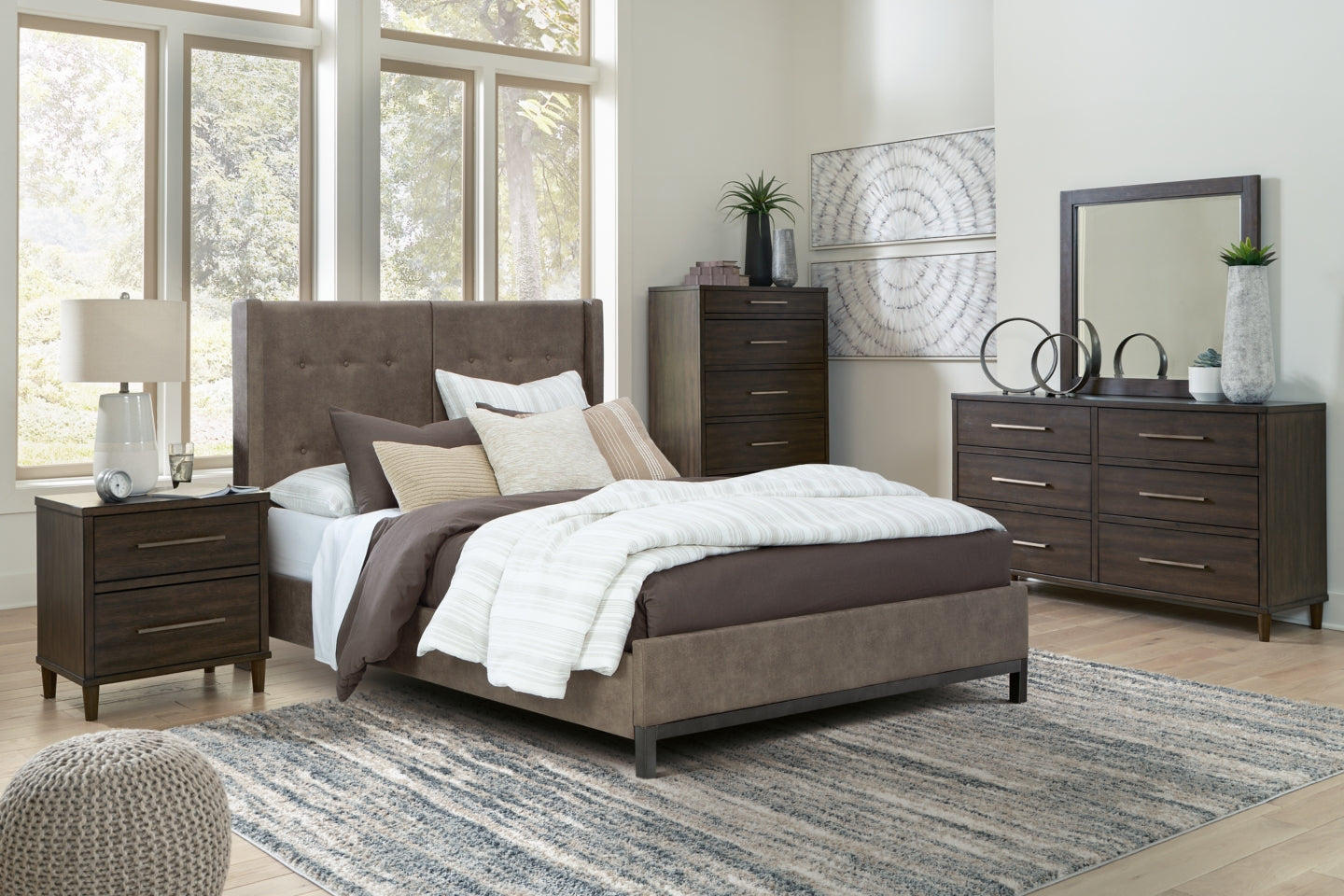 Wittland Queen Upholstered Panel Bed - furniture place usa
