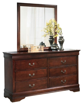 Alisdair Queen Sleigh Bed, Dresser, Mirror, Chest and Nightstand - furniture place usa