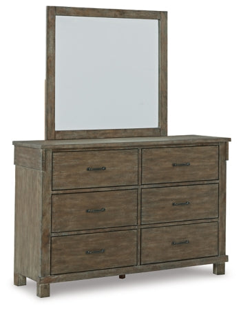 Shamryn King Panel Bed with Mirrored Dresser and Chest - furniture place usa