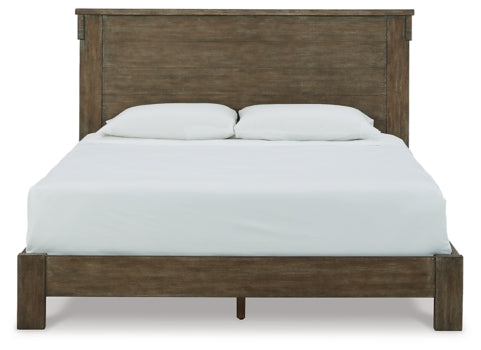 Shamryn King Panel Bed with Mirrored Dresser - furniture place usa