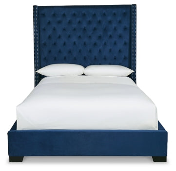 Coralayne Queen Upholstered Bed - furniture place usa