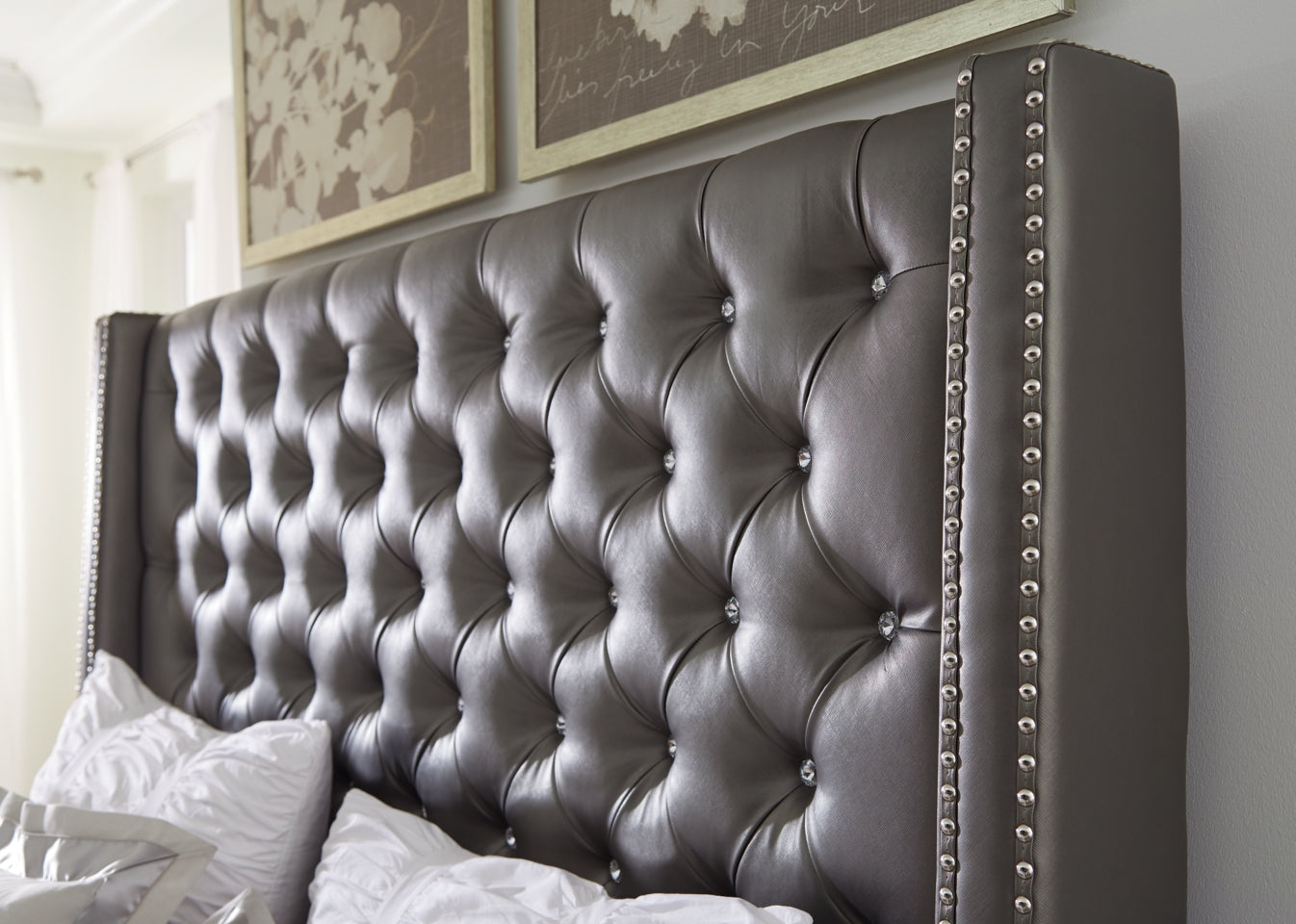 Coralayne Queen Upholstered Headboard - furniture place usa