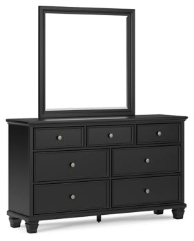 Lanolee Dresser and Mirror - furniture place usa