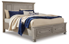 Lettner California King Panel Storage bed - furniture place usa