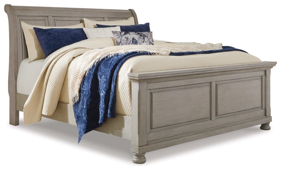 Lettner California King Sleigh Bed - furniture place usa