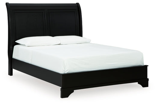 Chylanta Queen Sleigh Bed - furniture place usa
