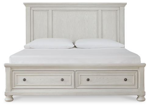 Robbinsdale Queen Panel Storage Bed - furniture place usa
