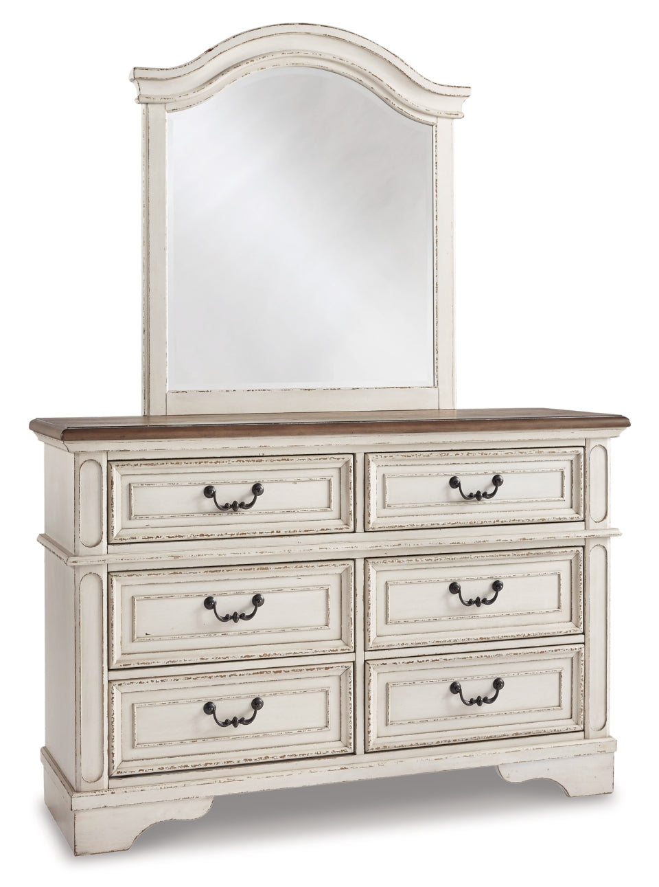 Realyn Twin Panel Bed with Mirrored Dresser, Chest and 2 Nightstands - furniture place usa