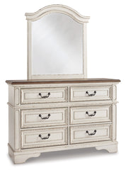 Realyn Twin Panel Bed with Mirrored Dresser, Chest and Nightstand - furniture place usa